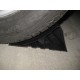 Black plastic Wedge with support