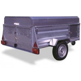 Trailer IND-2100 Dog 4 divisions with Brake