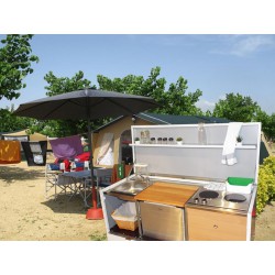 Camper Box With Legs and Kitchen