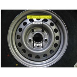 Rueda 185-14" 5 agujeros para remolque