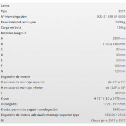 LANZA REMOLQUE 3500 KG