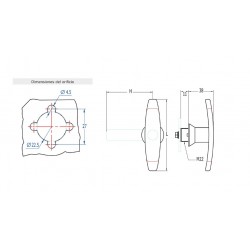 Cierre con llave Puerta Compact